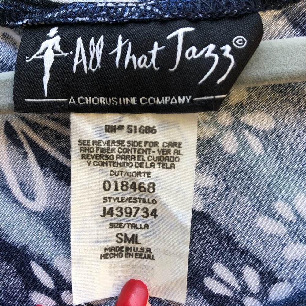 Vintage 1990s All That Jazz Blue Daisy Dress Small - Picture 3 of 3